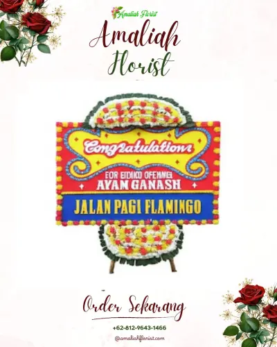 Bunga Papan Congratulation di Tanjung Pinggir
